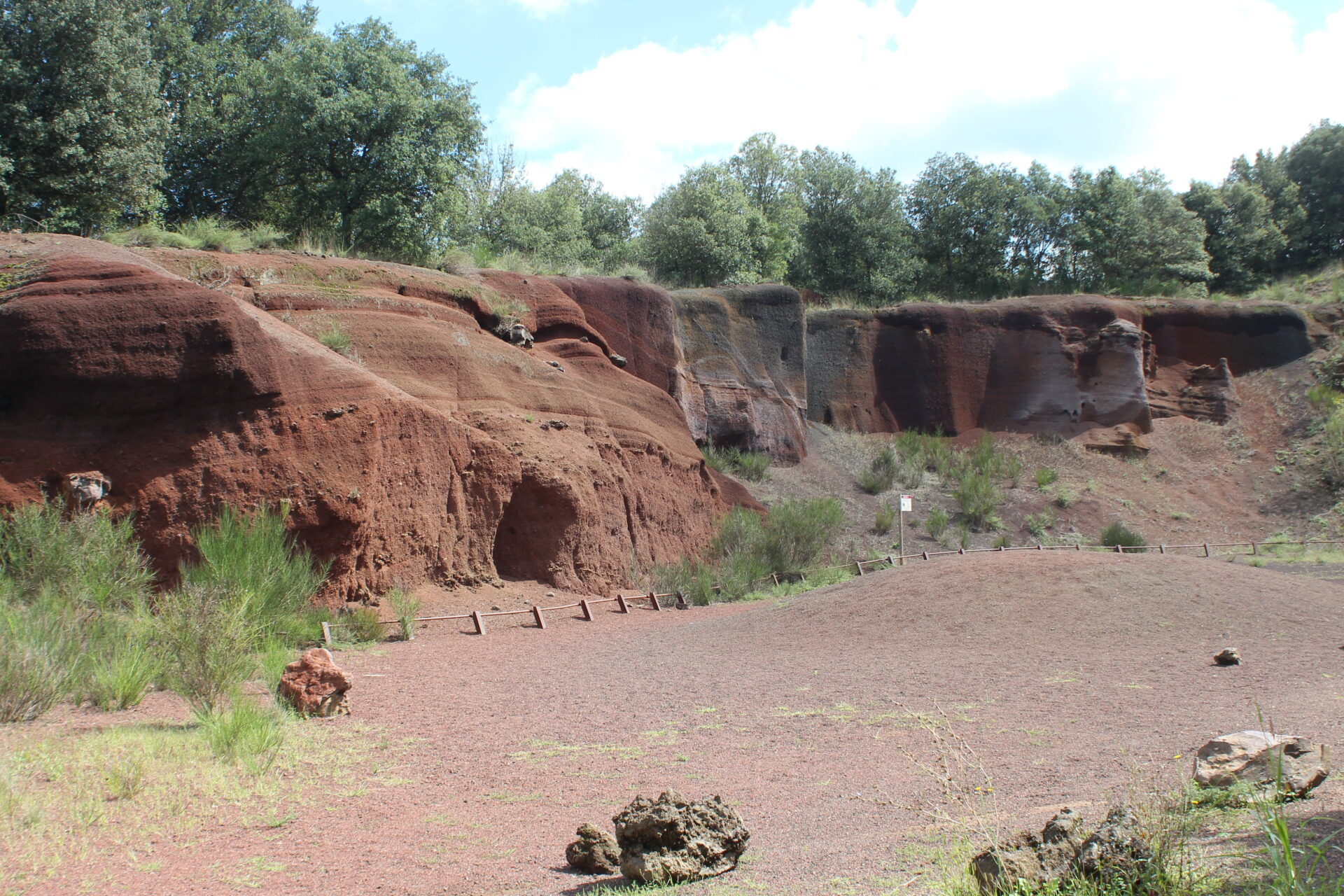 Gredales del volcán Croscat en el Parque Natural de la Zona Volcánica de la Garrotxa