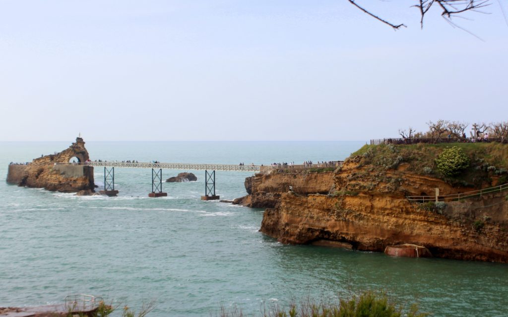 Pasarela de la Roca de la Virgen en Biarritz