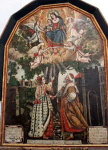Virgen del Ara con Jayón y su hija