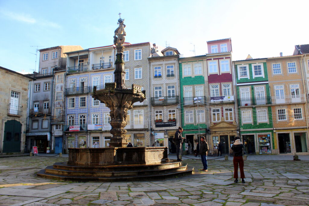 Fachadas de colores en Braga