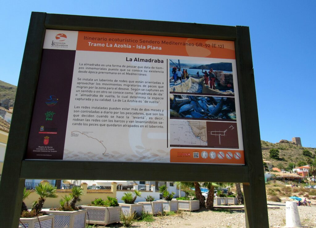 Cartel de la Almadraba en La Azohía
