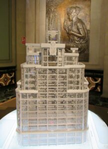 Primer rascacielos de Madrid Maqueta del edificio telefónica