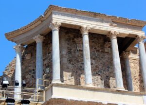 Columnas teatro romano de Mérida