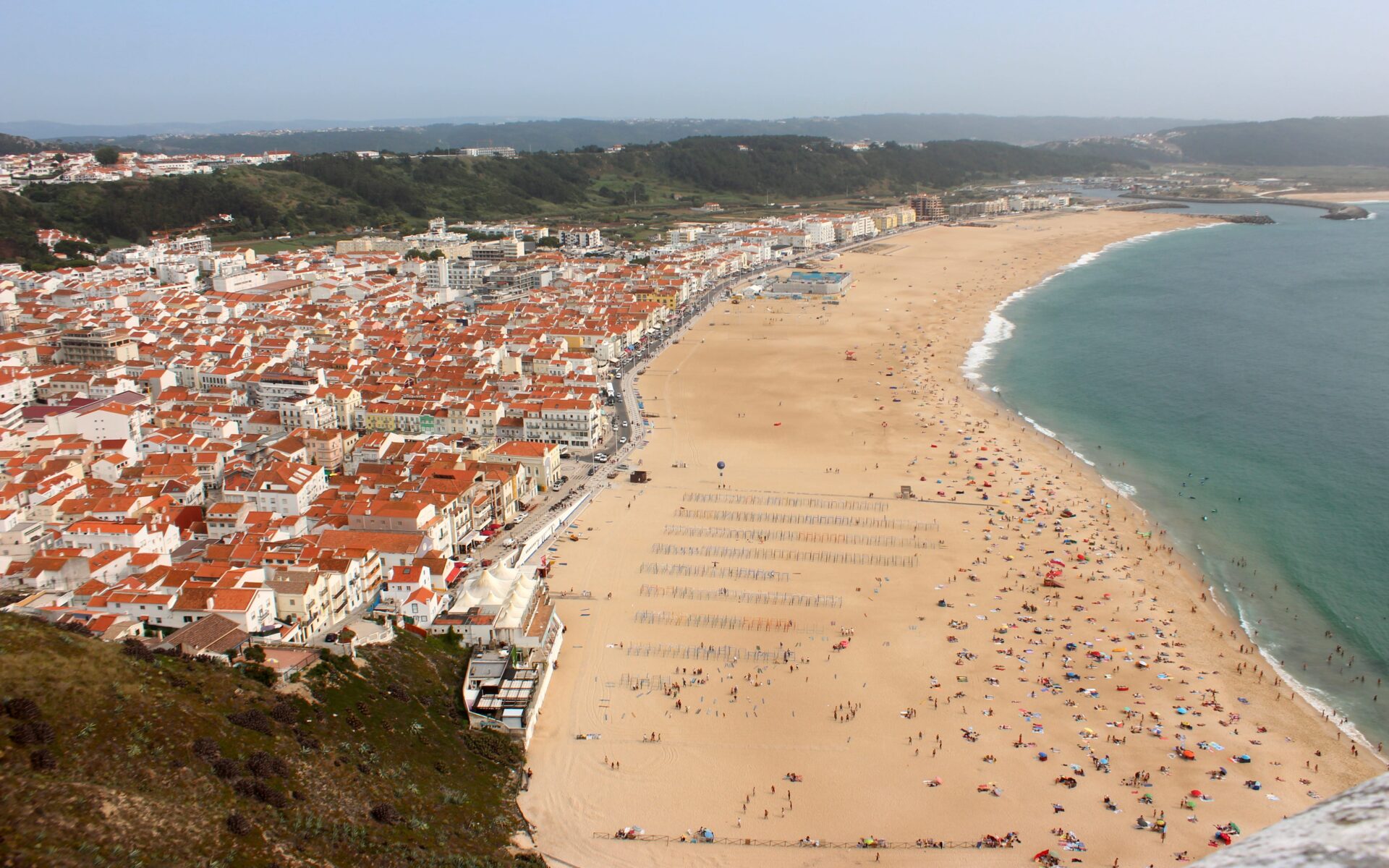 Nazaré Portugal desde el mirador 