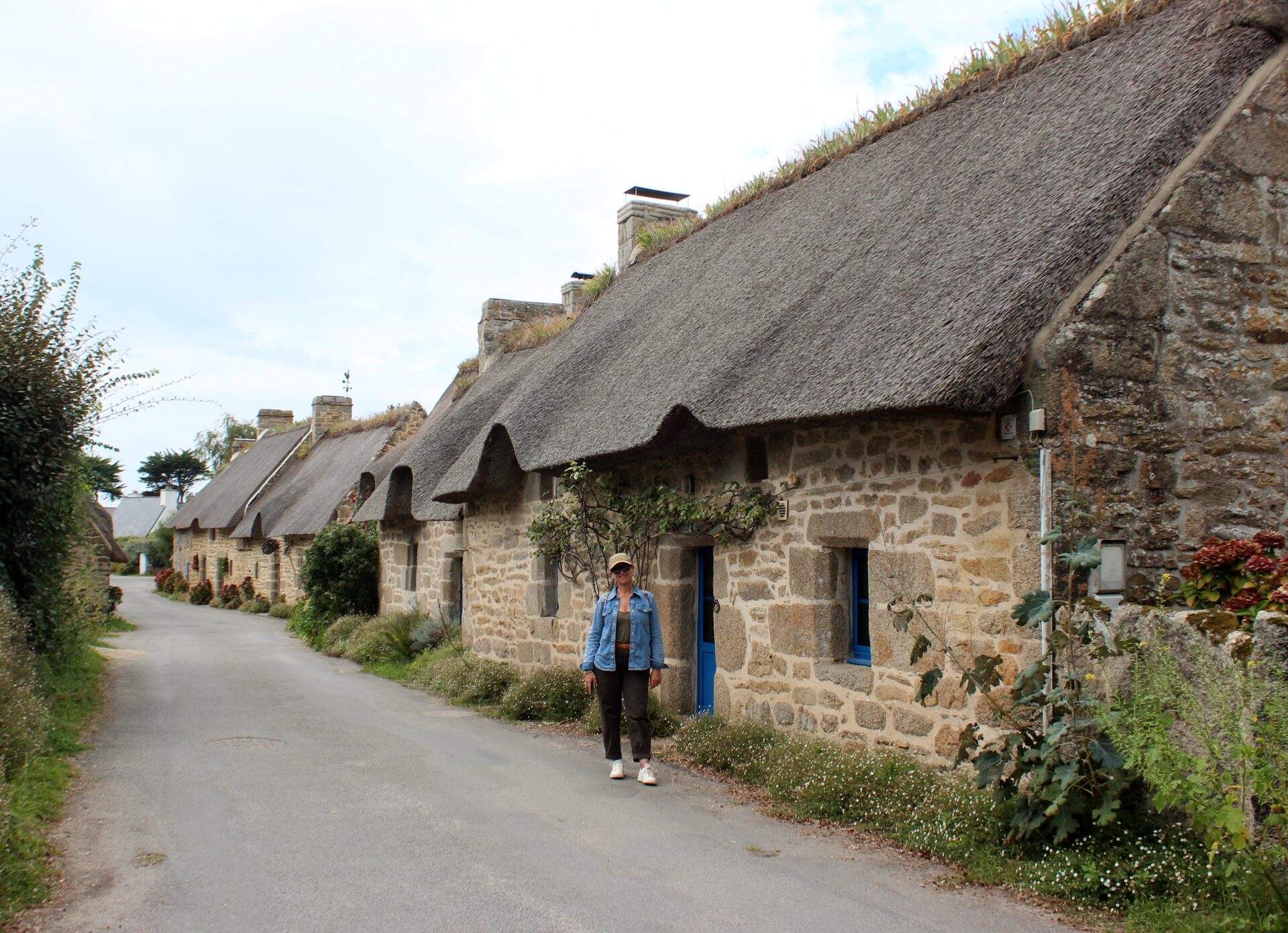 Casas con tejados de paja en Bretaña