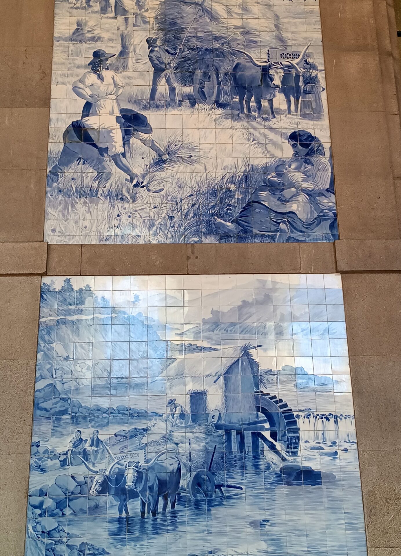 Historia de Portugal en los azulejos de la estación de Sao Bento