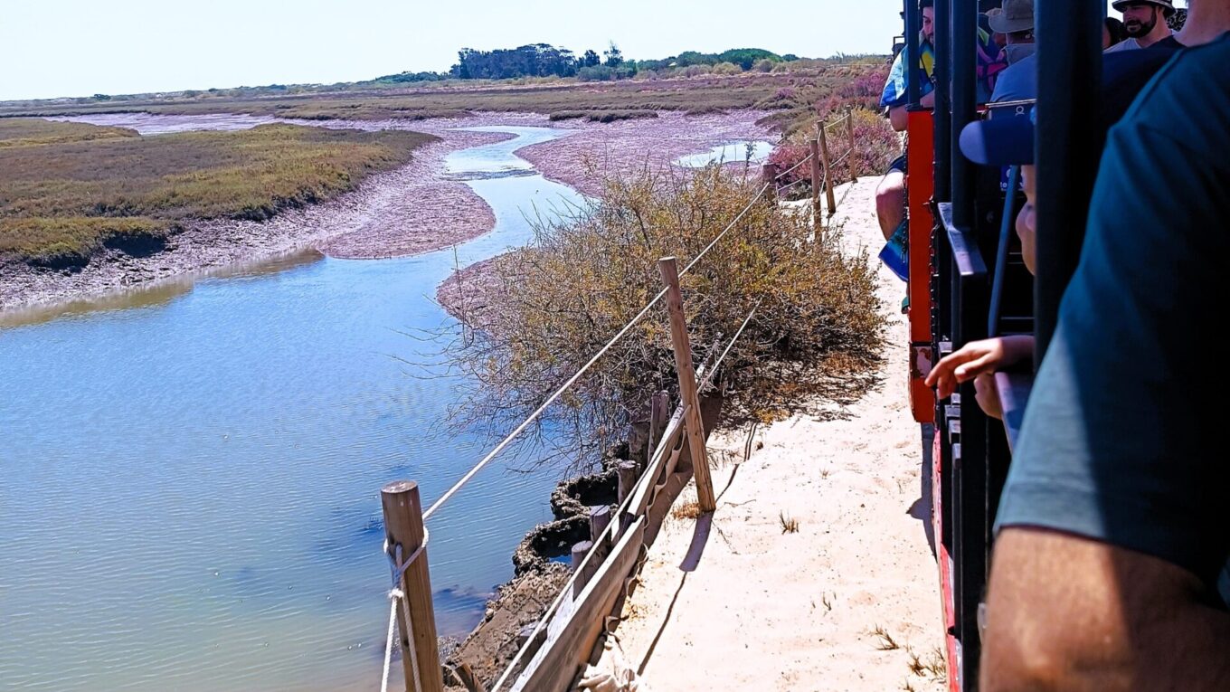 Tren hacia la playa del Barril (Portugal)