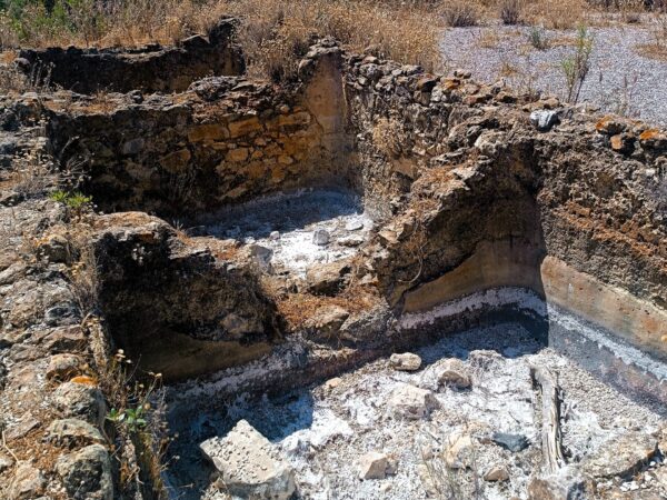 Yacimiento romano en ría Formosa