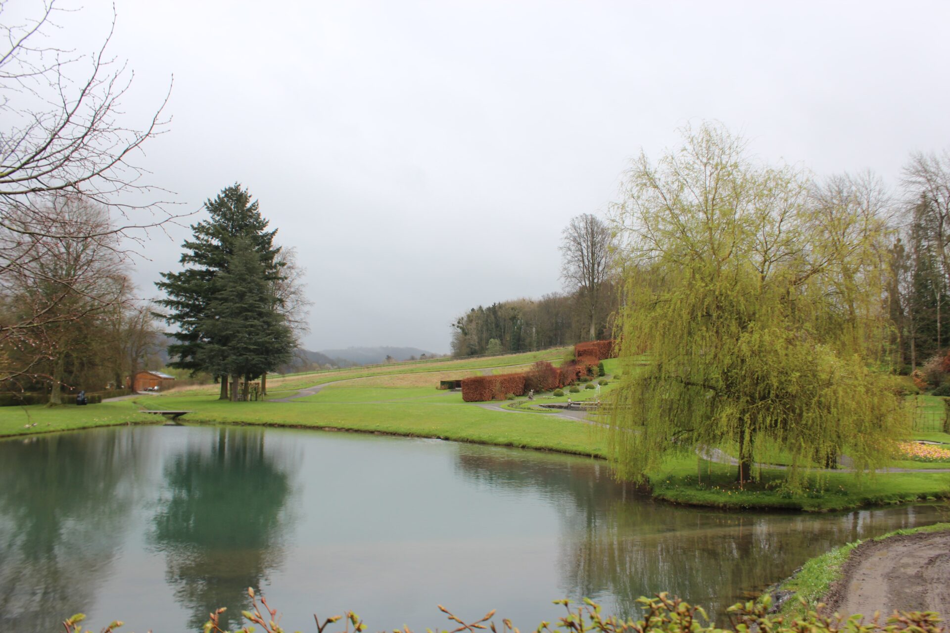 Jardines en la región de Valonia Bélgica