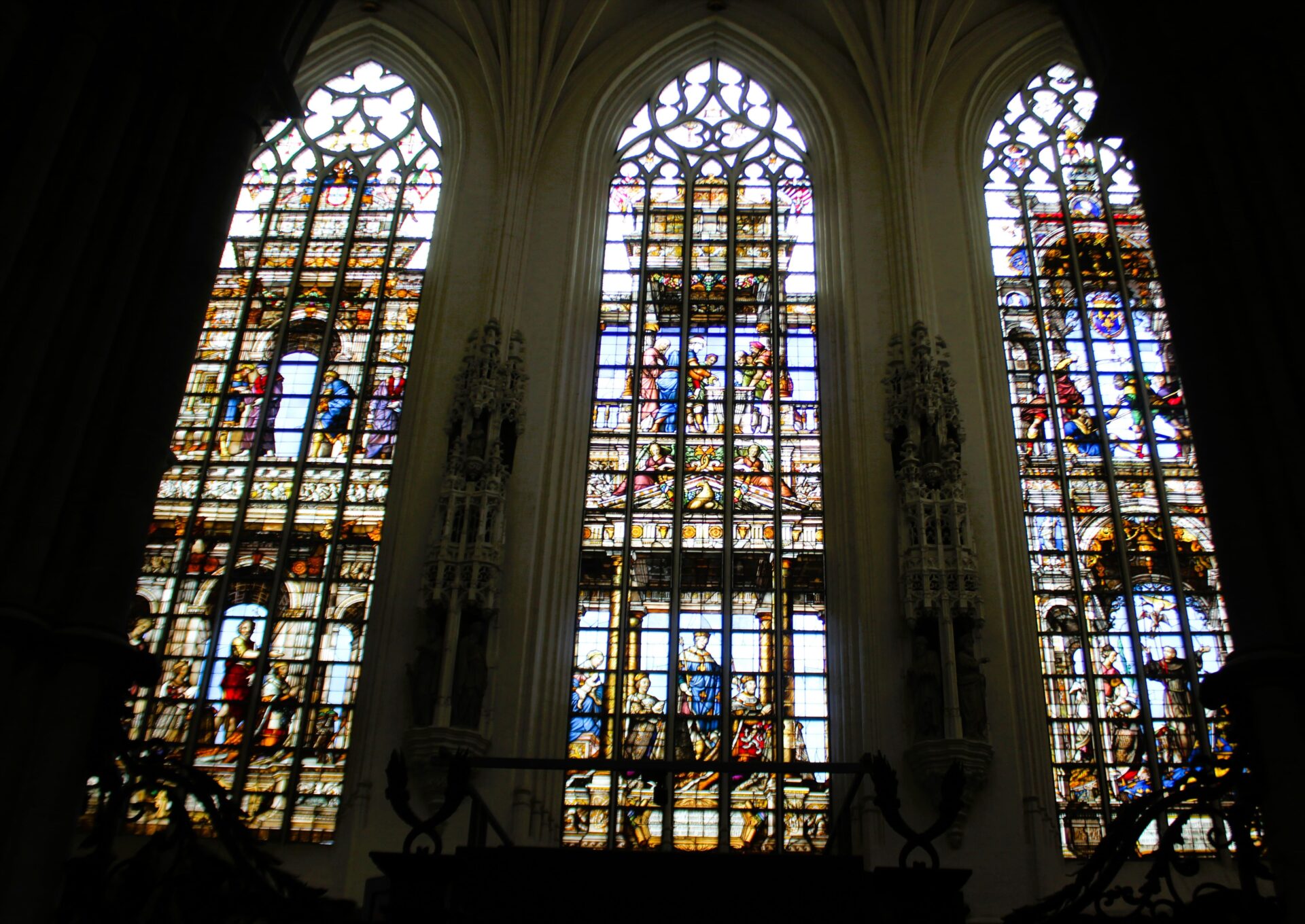 Vidrieras de la catedral de Bruselas