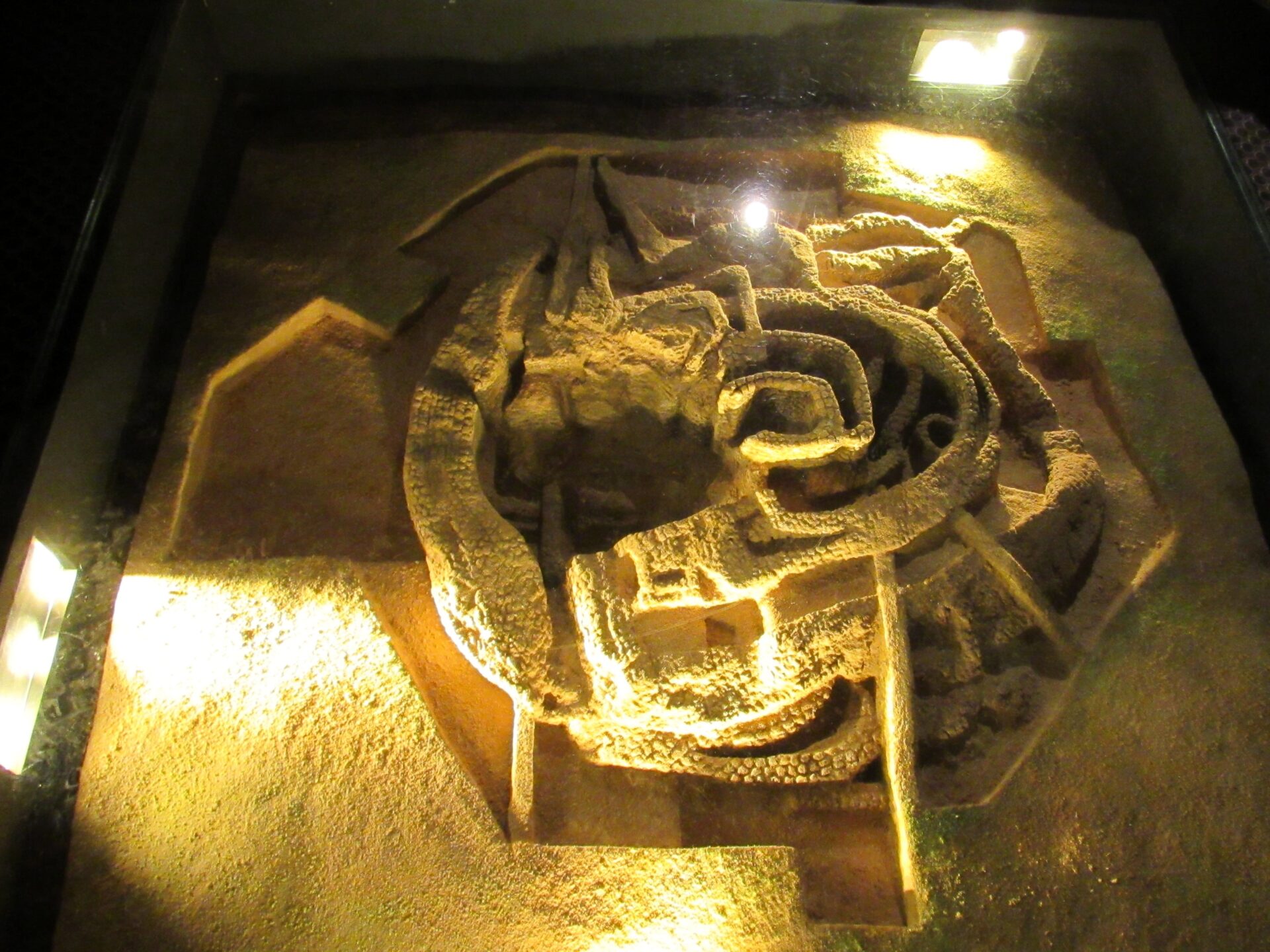 Maqueta de la Motilla del Azuer en el Museo Comarcal de Daimiel