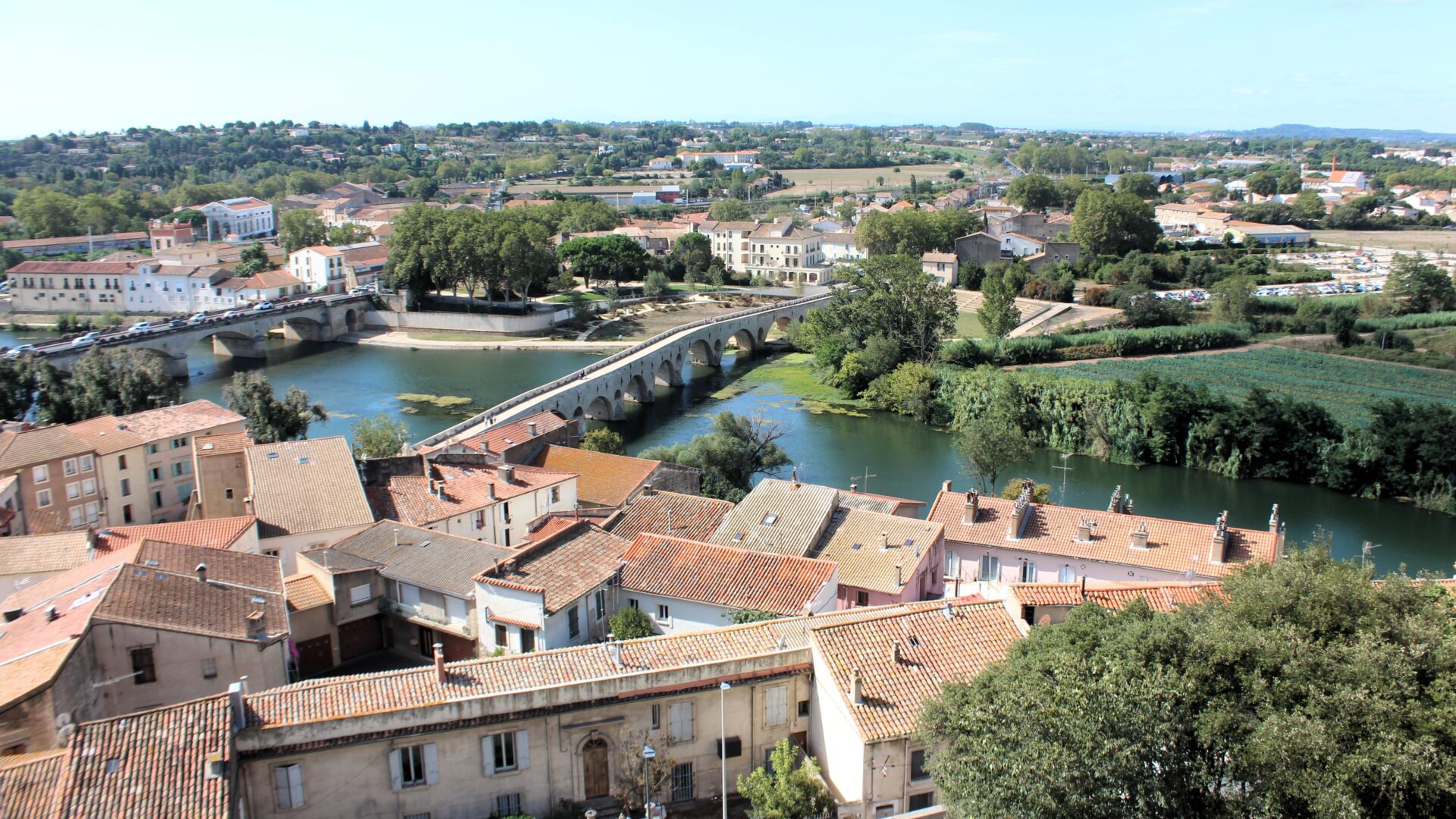 Qué ver en Béziers y alrededores Puente de Béziers desde el barrio alto