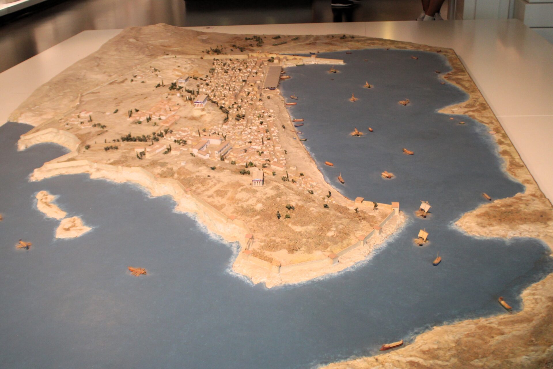 Maqueta de Marsella en sus origenes Maqueta de la ciudad foceana de Marsella