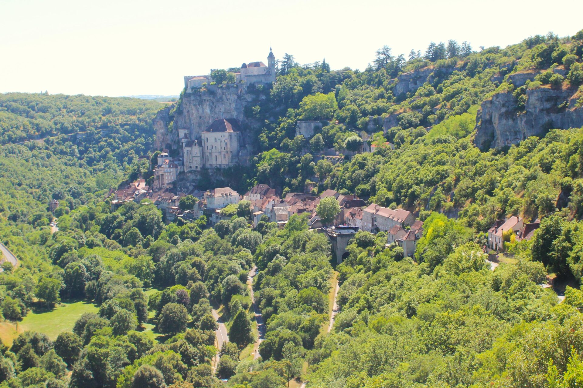 Las mejores vistas de Rocamadour Vistas de Rocamadour desde L'Hospitalet
