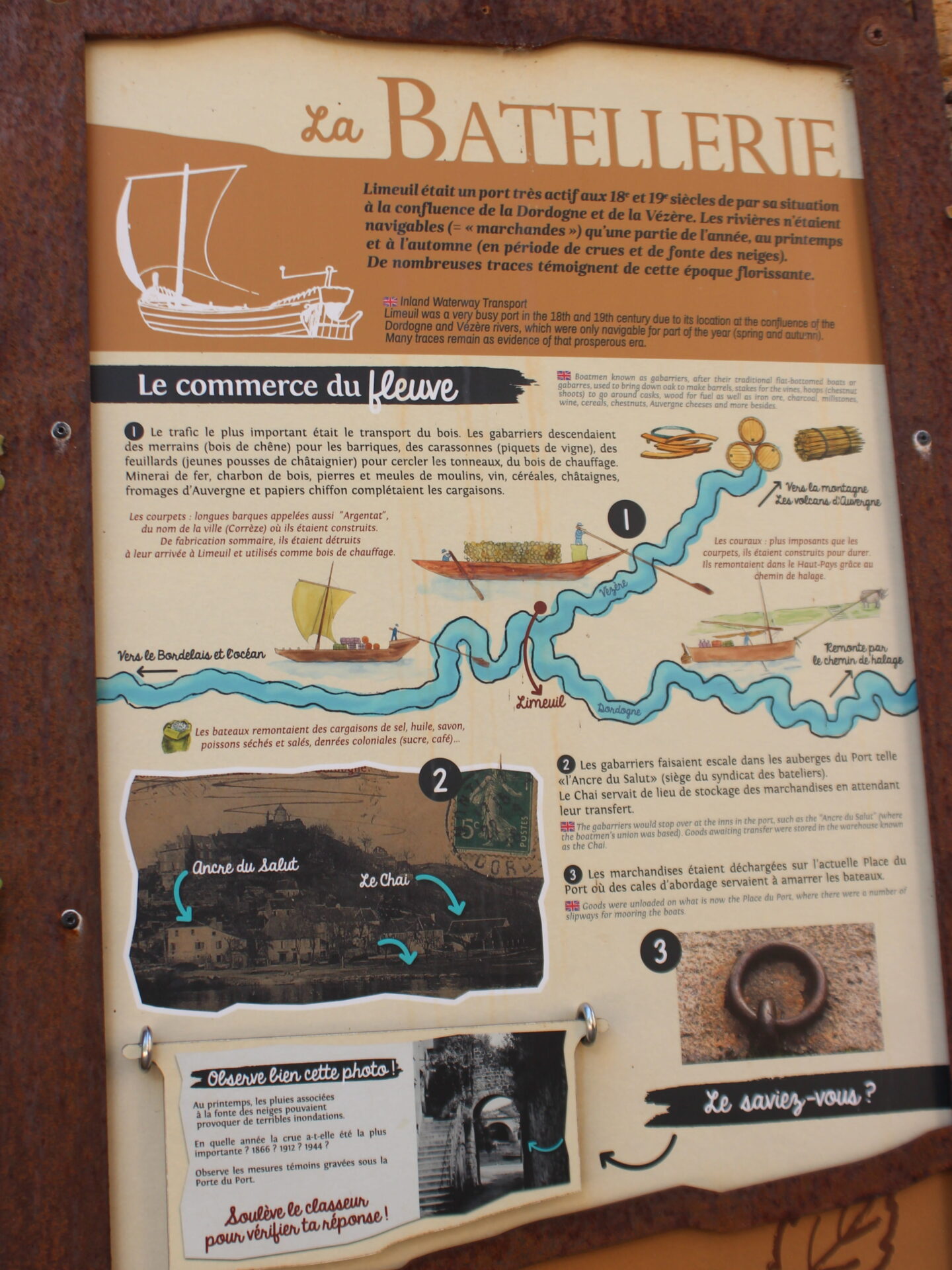 Puerto fluvial de Limeuil