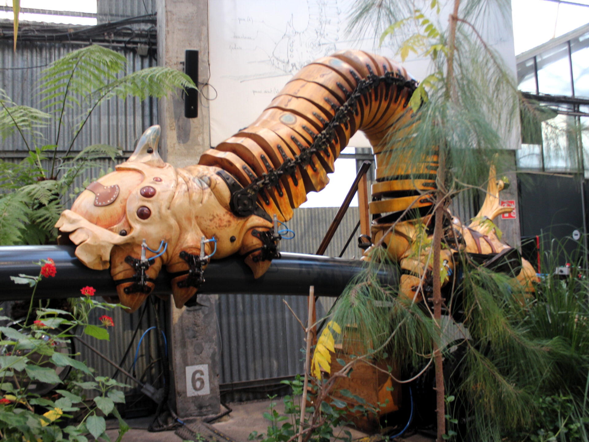 Gusano en Las Máquinas de la Isla de Nantes