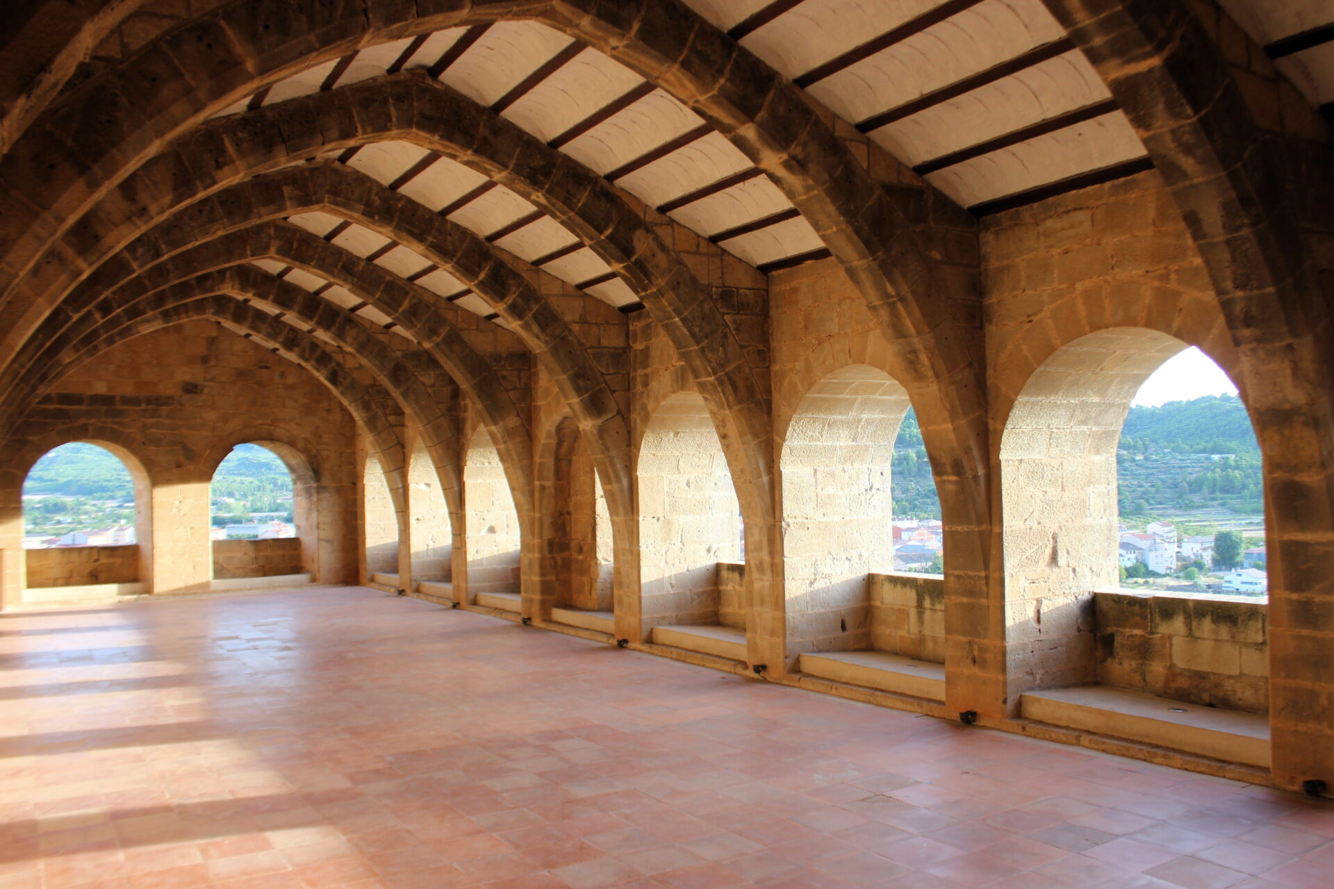Sala de Arcos castillo Valderrobres