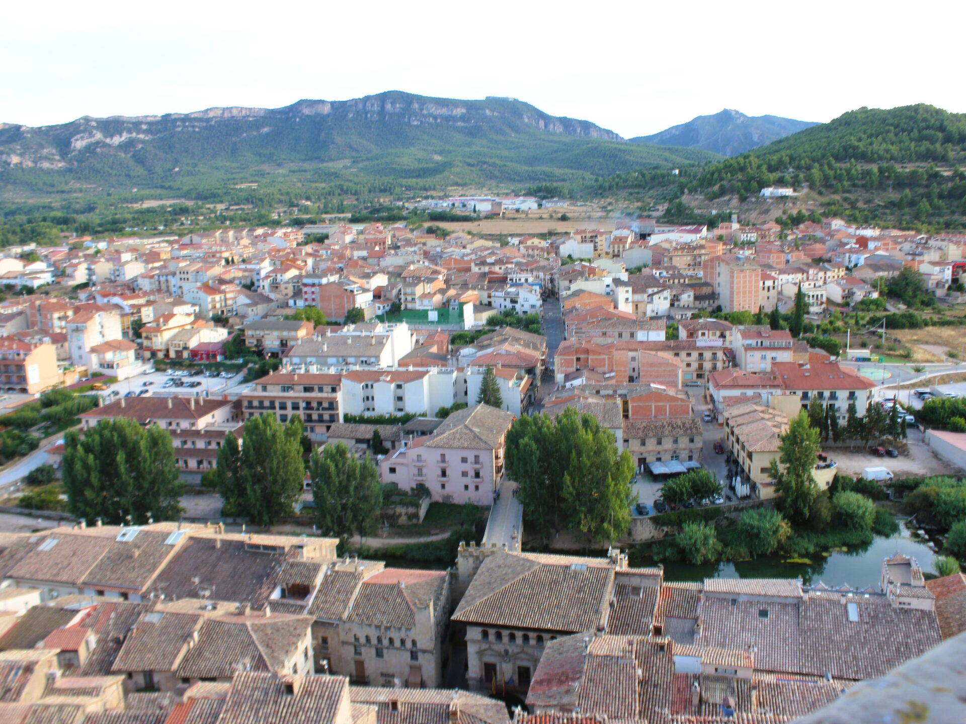 Vistas desde el castillo-palacio Matarraña