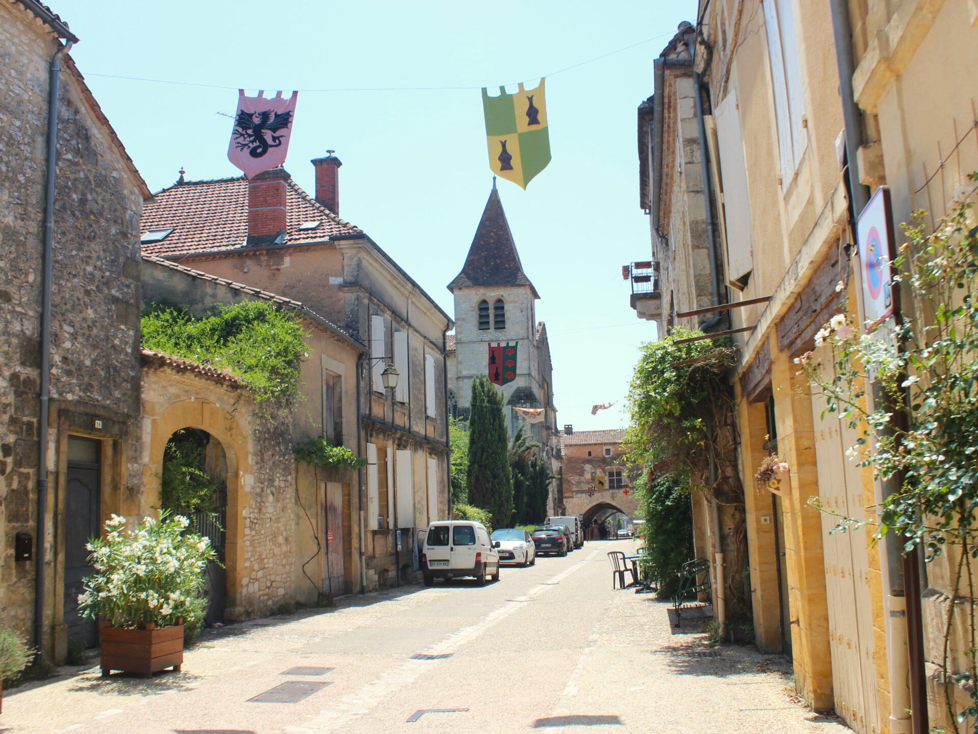 Trazado medieval de la bastida de Monpazier